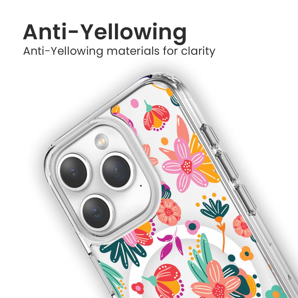 iPhone 15 Pro Case With MagSafe - Spring Flower