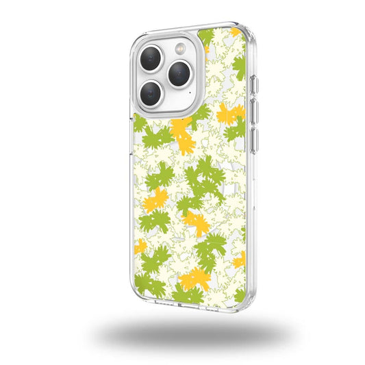iPhone 15 Pro Max Clear Case - Yellow Dandelion Design