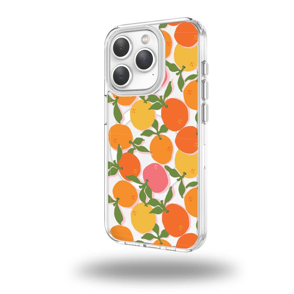 iPhone 15 Pro Max Clear Case - Orange You Clever Design