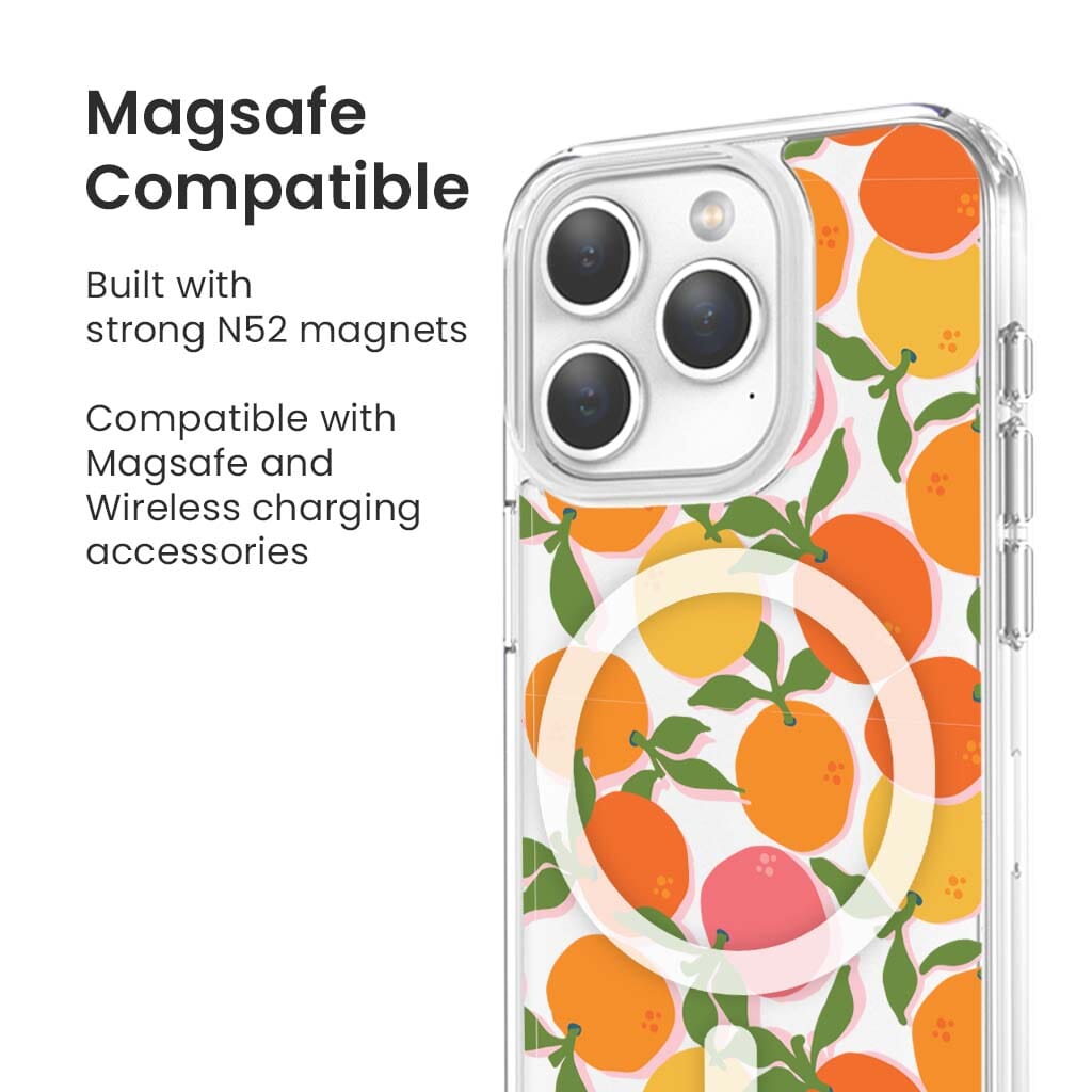 iPhone 15 Pro Max Clear Case - Orange You Clever Design