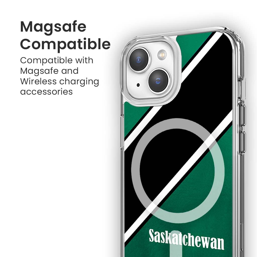 MagSafe iPhone 15 Saskatchewan Design Clear Case