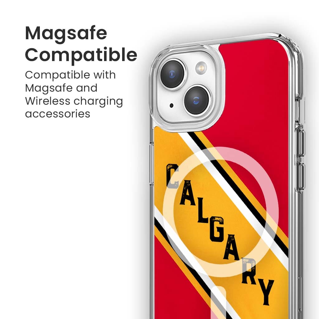 MagSafe iPhone 15 Calgary Design Clear Case