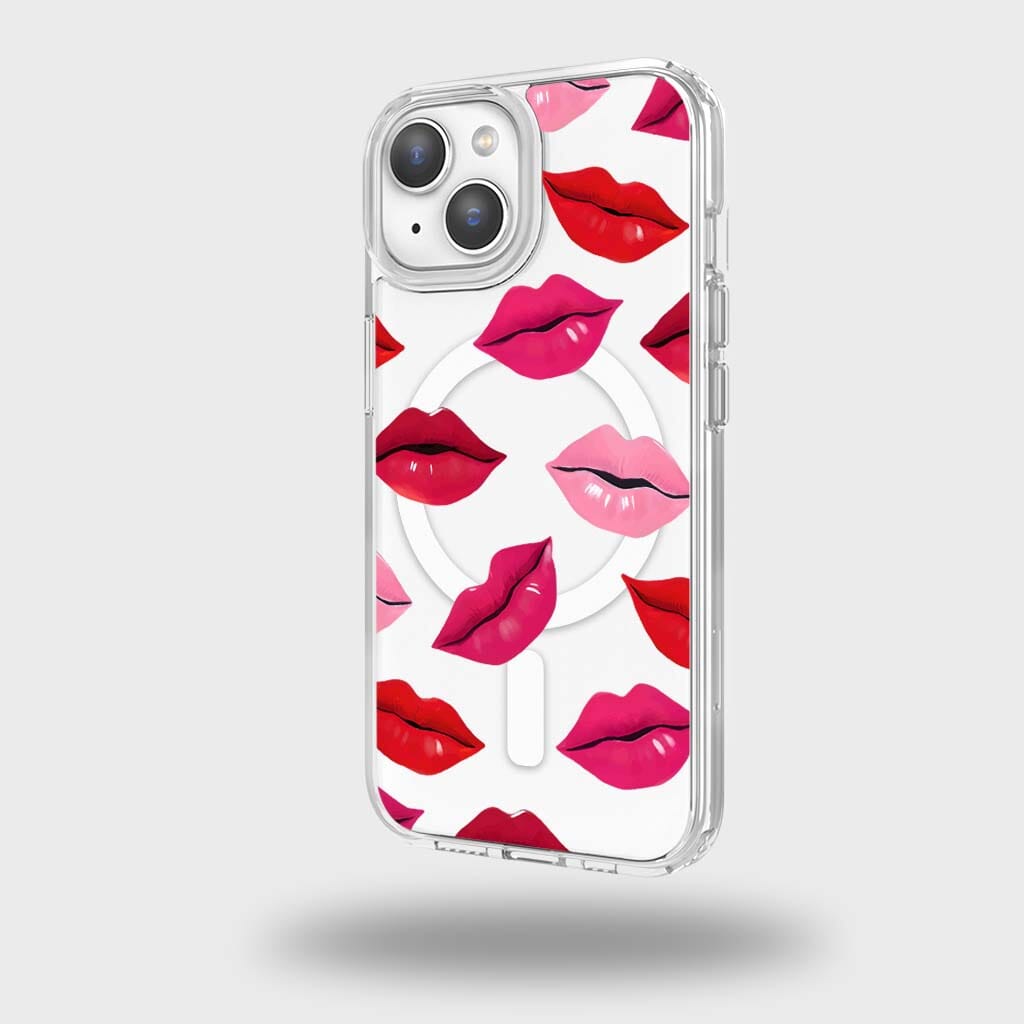 MagSafe iPhone 13 Lips Design Clear Case