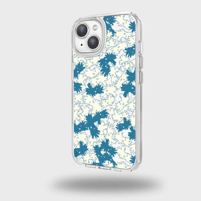 iPhone 16e Clear Case - Blue Dandelion Design