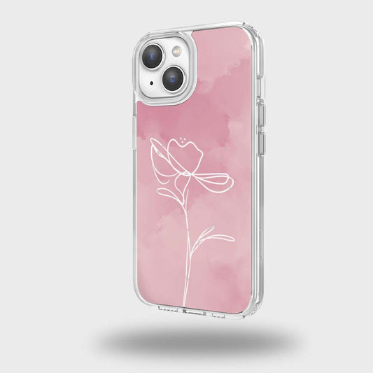 iPhone 15 Case With MagSafe - Pink Flower