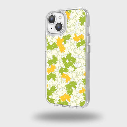 iPhone 13 Clear Case - Yellow Dandelion Design