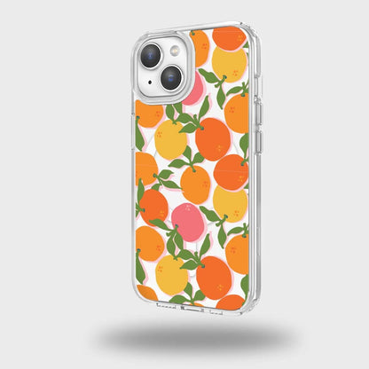 iPhone 15 Clear Case - Orange You Clever Design