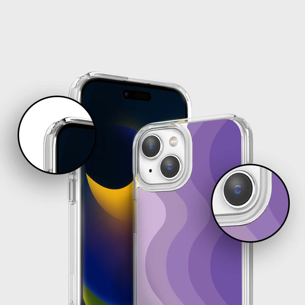 iPhone 16e Case With MagSafe - Purple Wave