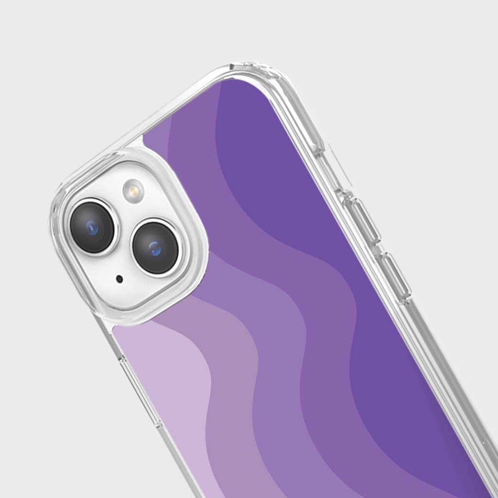 iPhone 15 Case With MagSafe - Purple Wave