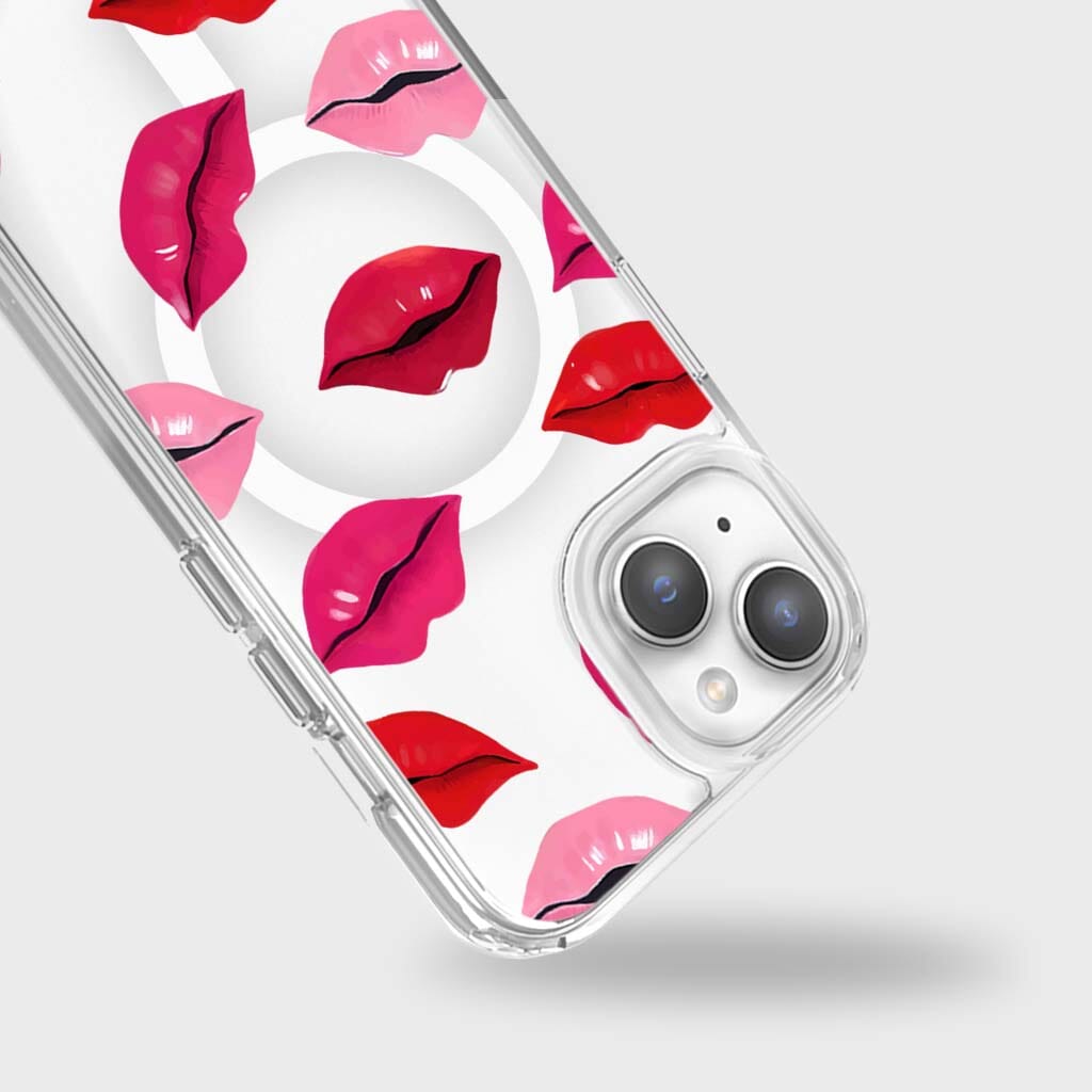 MagSafe iPhone 13 Lips Design Clear Case