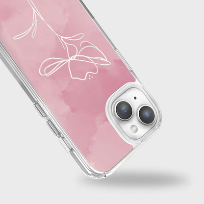 MagSafe iPhone 14 Pink Flower Case