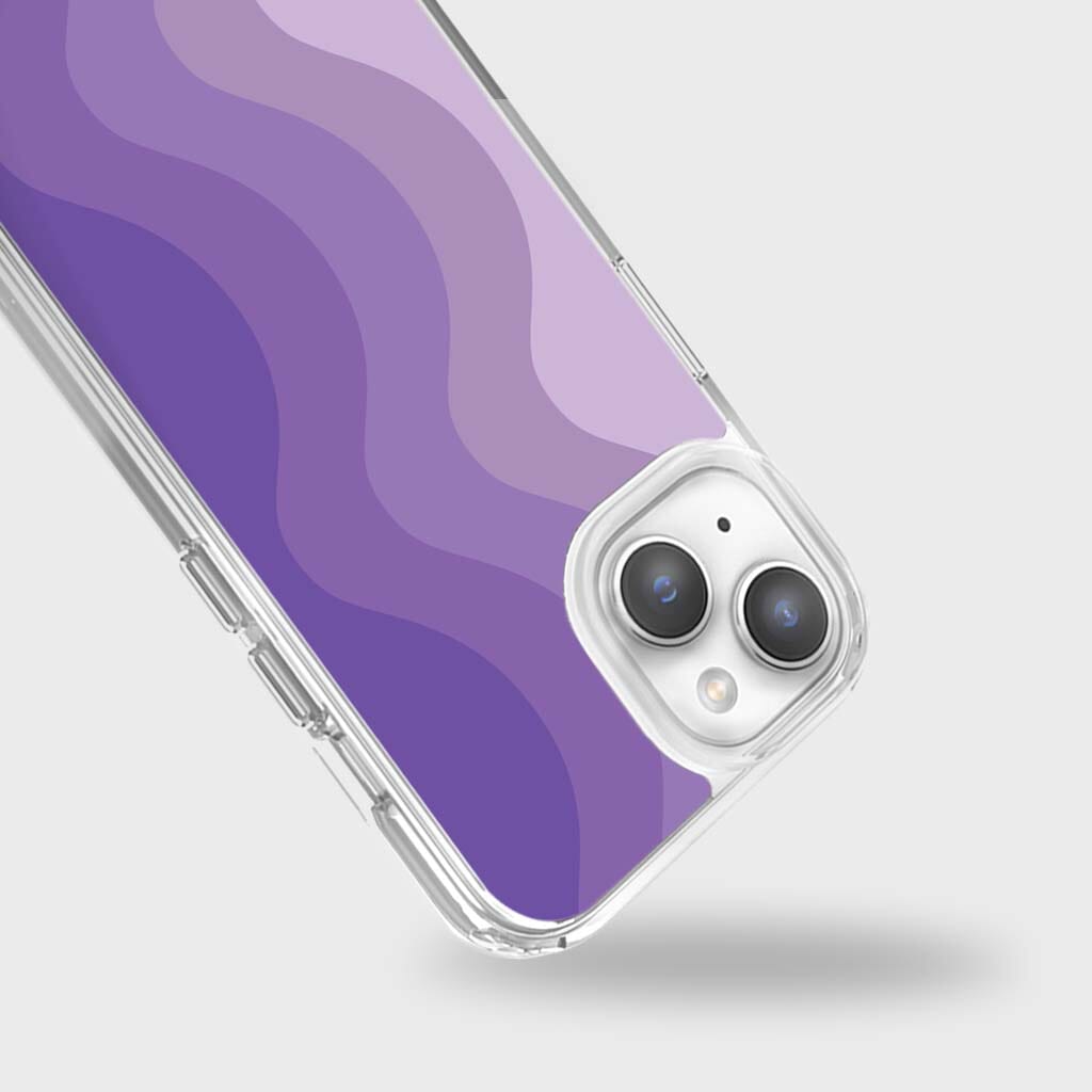 iPhone 16e Case With MagSafe - Purple Wave