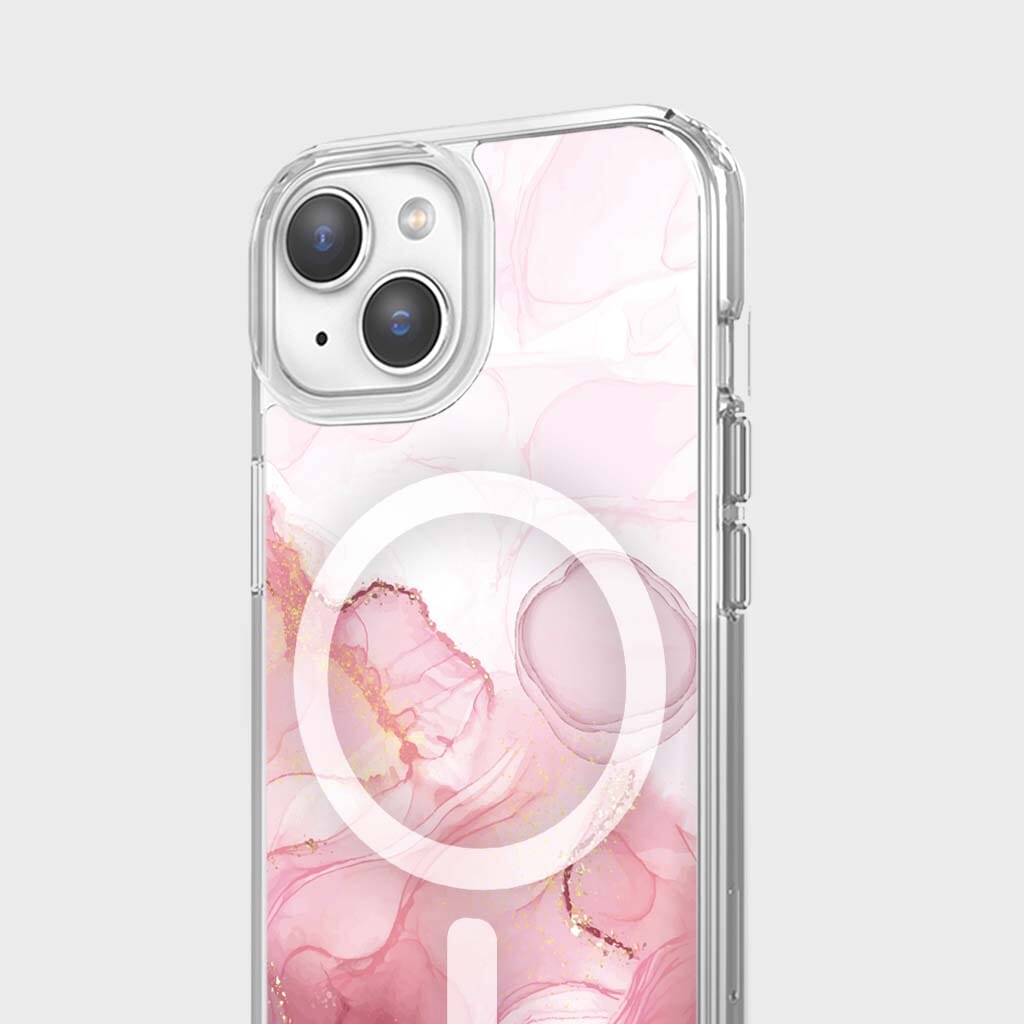 iPhone 16e Case With MagSafe - Pink Marble