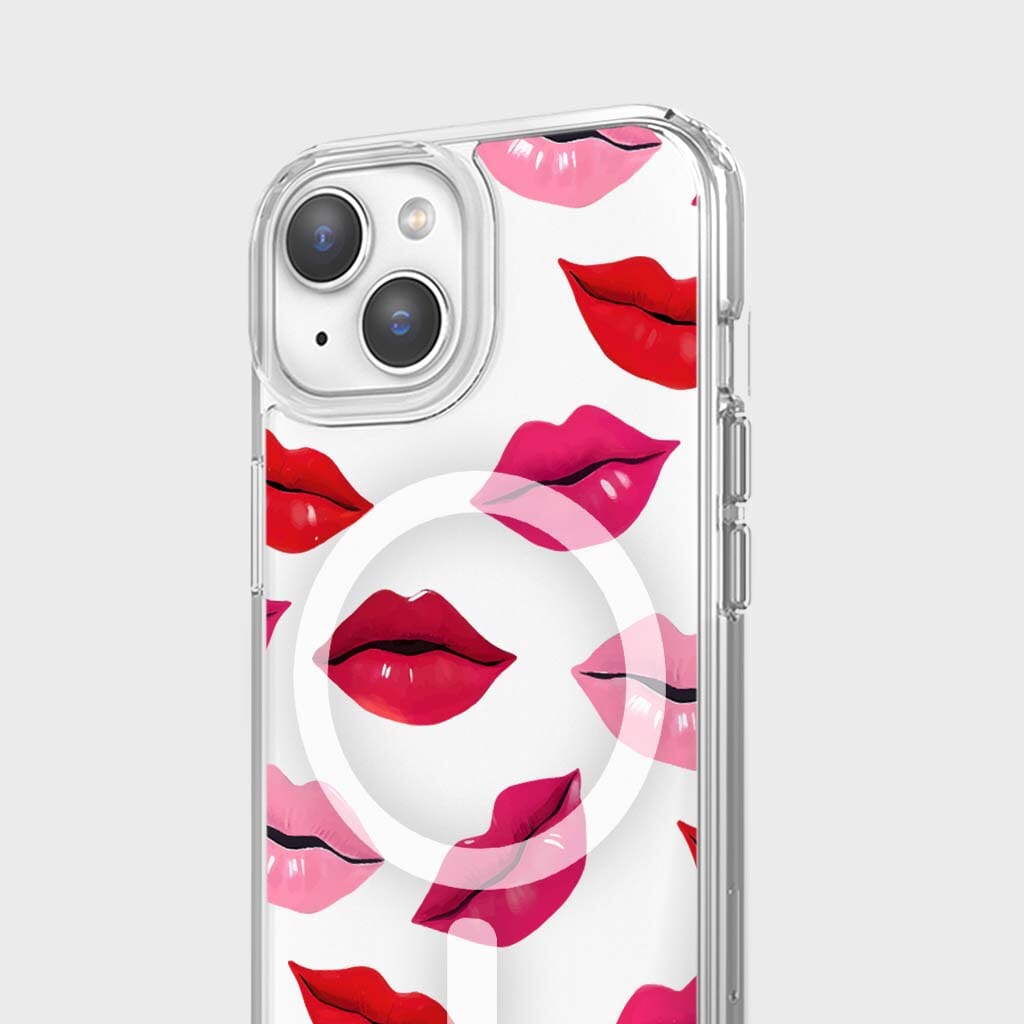 MagSafe iPhone 14 Lips Design Clear Case