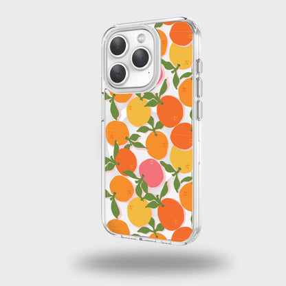 iPhone 15 Pro Max Clear Case - Orange You Clever Design