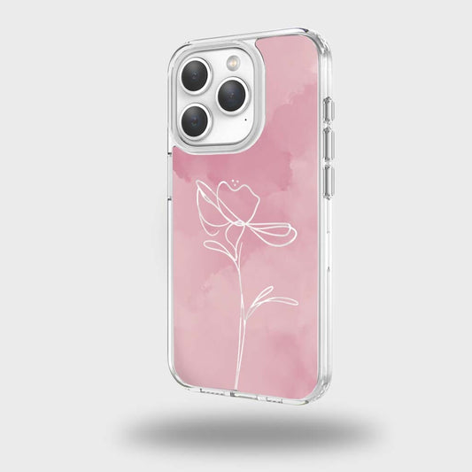 iPhone 15 Pro Max Case With MagSafe - Pink Flower