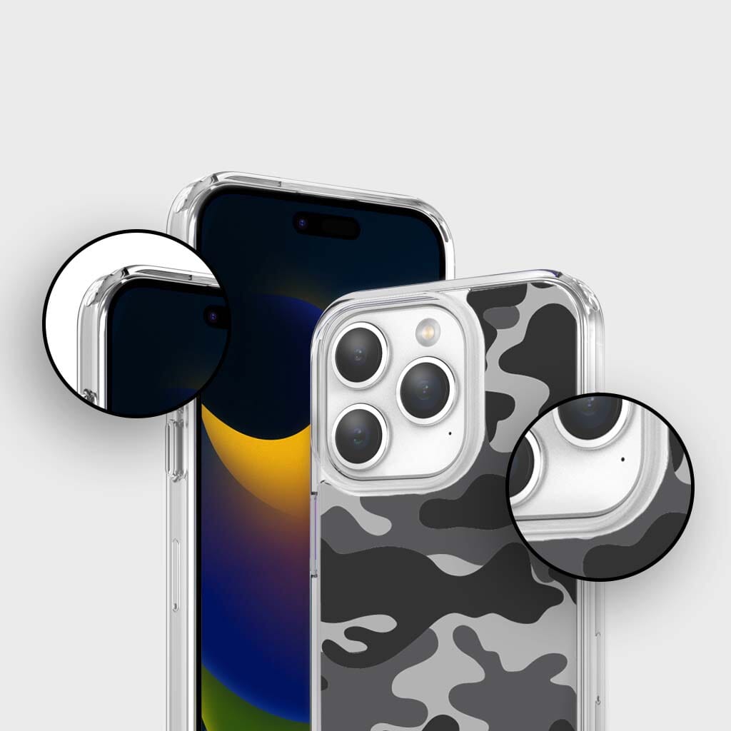 iPhone 15 Pro Max Case With MagSafe - Black Camo