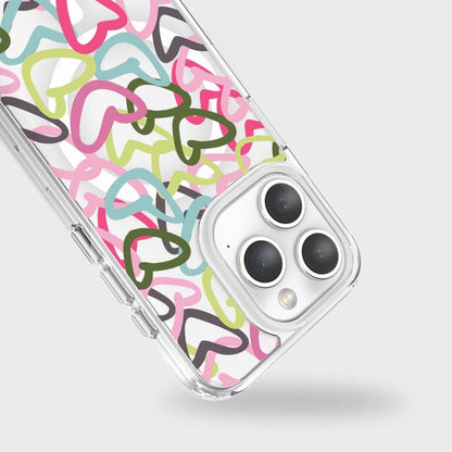 iPhone 15 Pro Max Clear Case - Graffiti Design