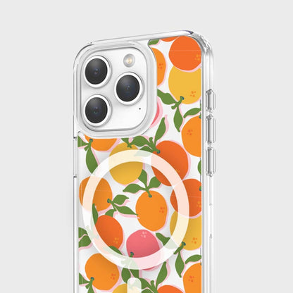 iPhone 15 Pro Max Clear Case - Orange You Clever Design