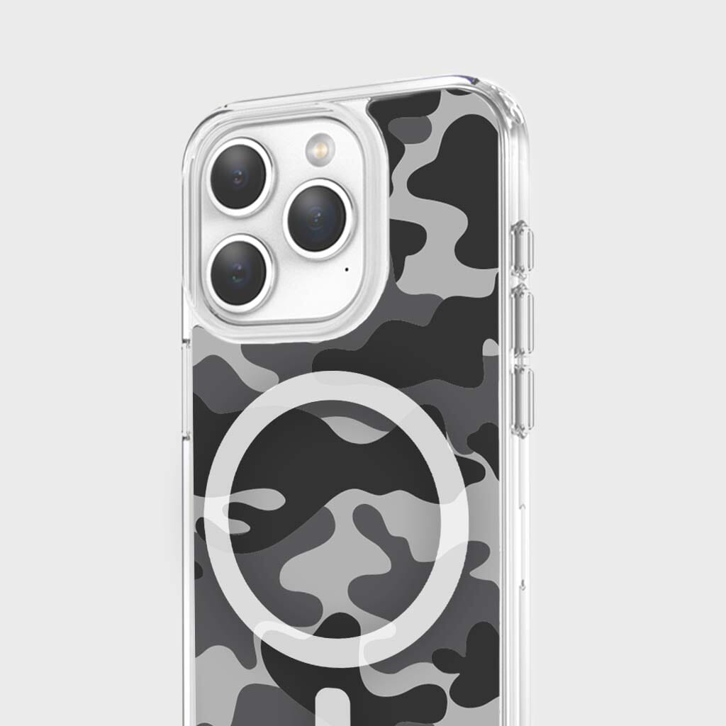 iPhone 15 Pro Case With MagSafe - Black Camo