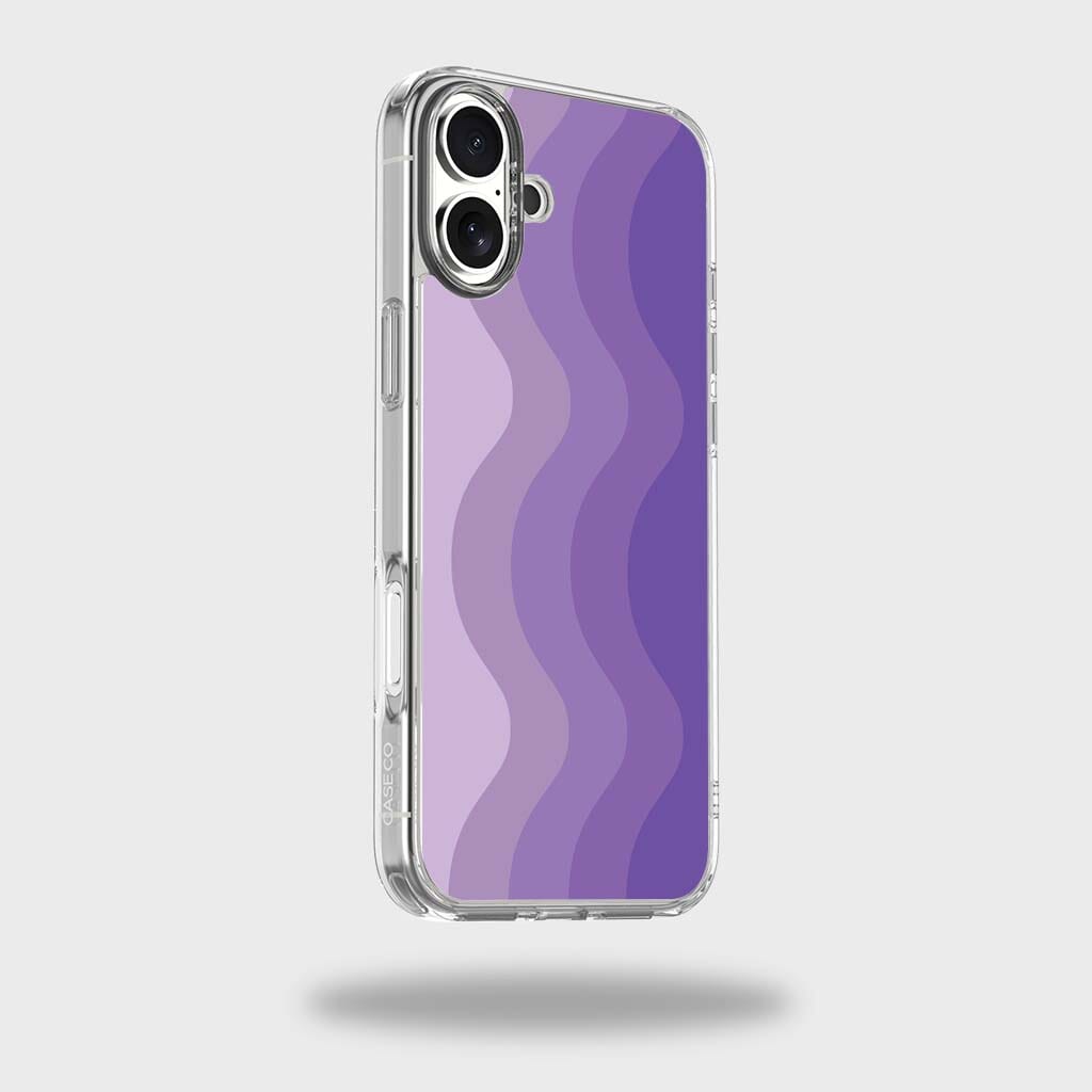 iPhone 16 Case With MagSafe - Purple Wave