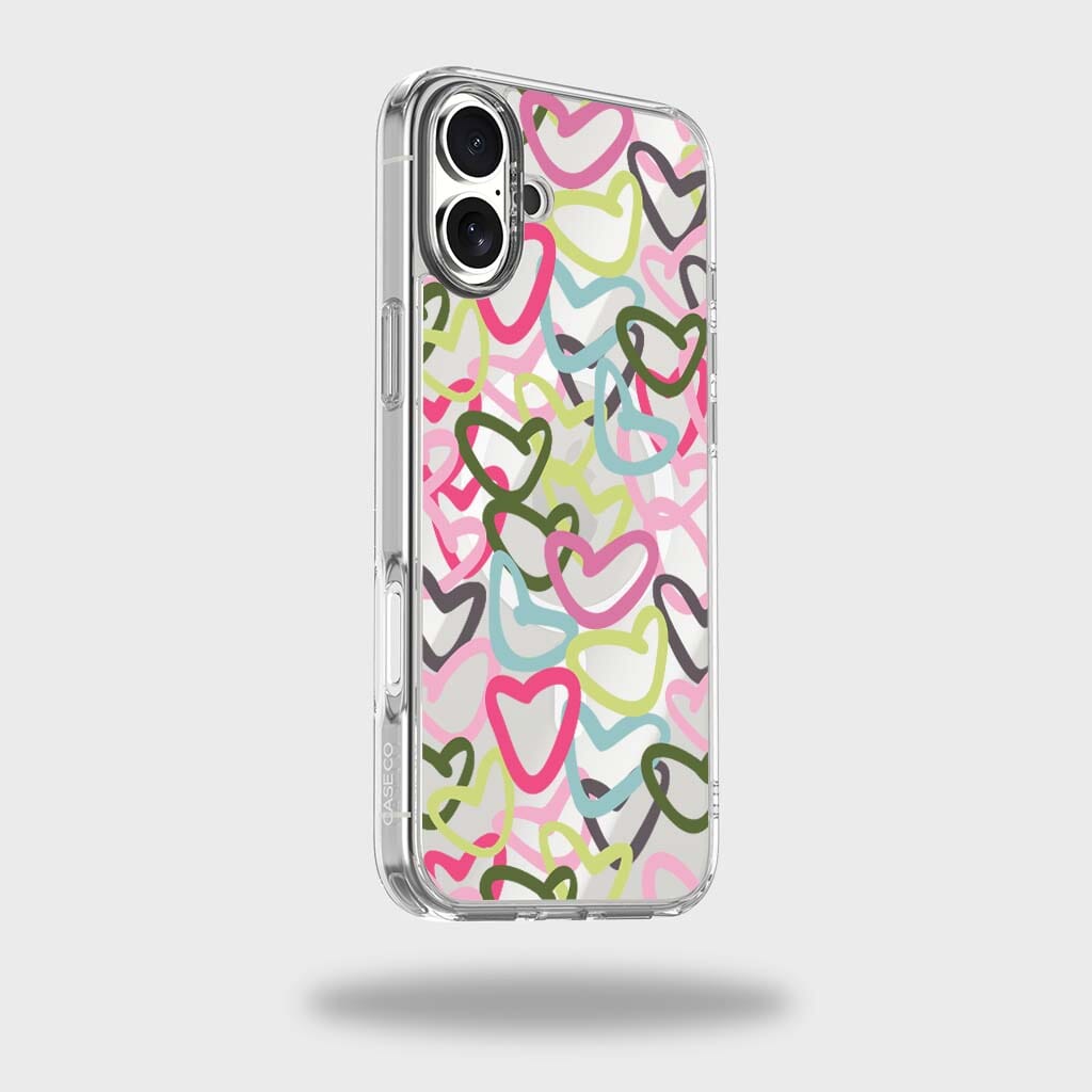 iPhone 16 Clear Case - Graffiti Design