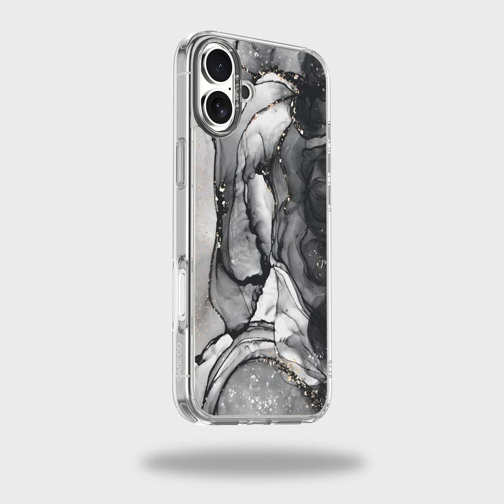 iPhone 16 Case With MagSafe - Black Marble