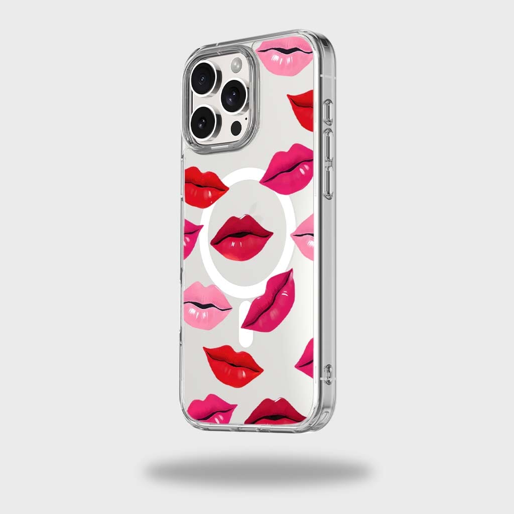 MagSafe iPhone 16 Lips Design Clear Case