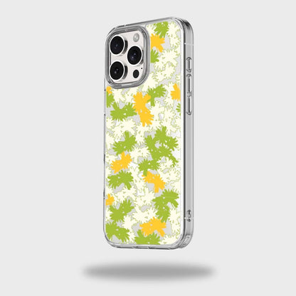 iPhone 16 Pro Max Clear Case - Yellow Dandelion Design