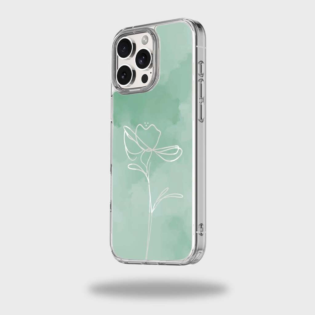 iPhone 16 Pro Max Case With MagSafe - Green Flower