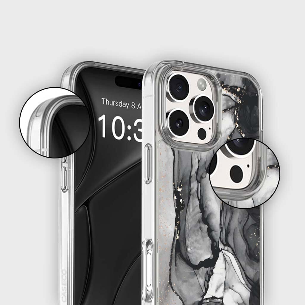 iPhone 16 Pro Case With MagSafe - Black Marble