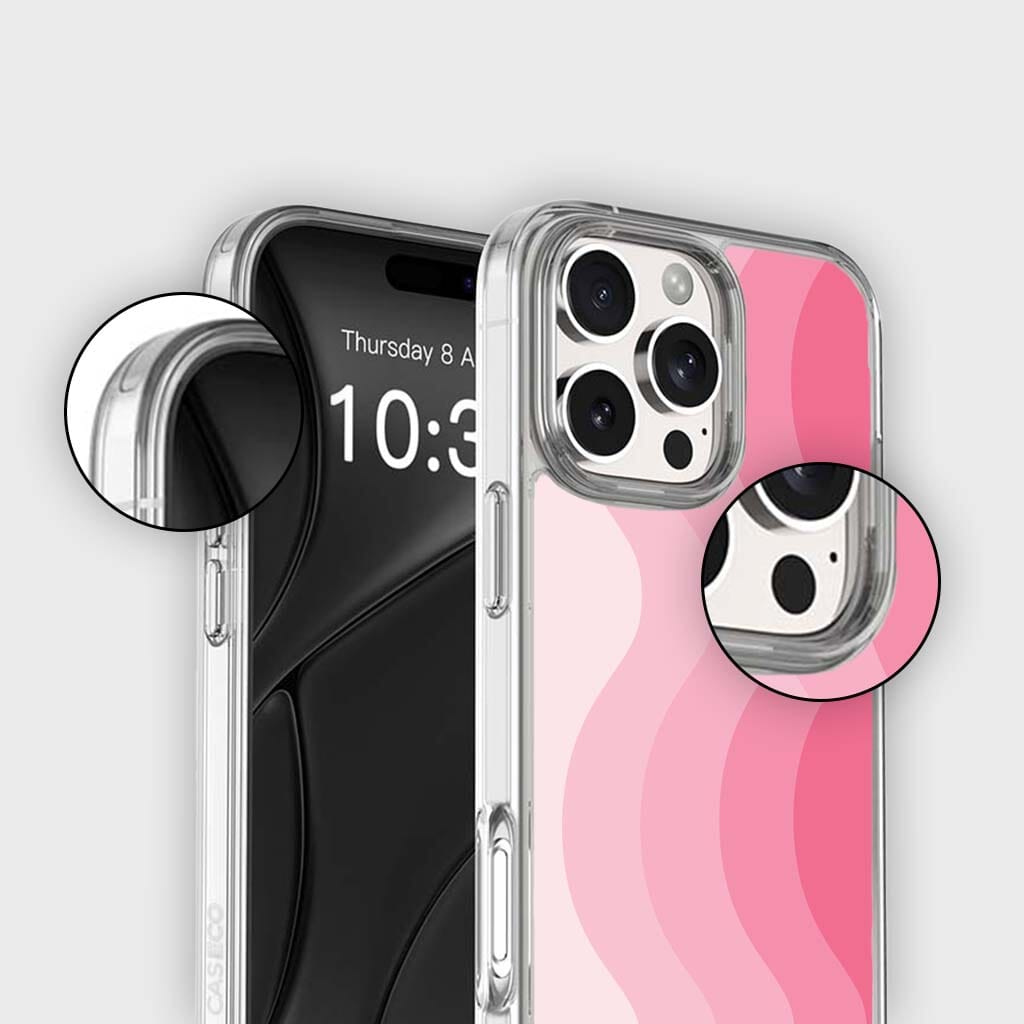 MagSafe iPhone 16 Pro Max Pink Wave Case