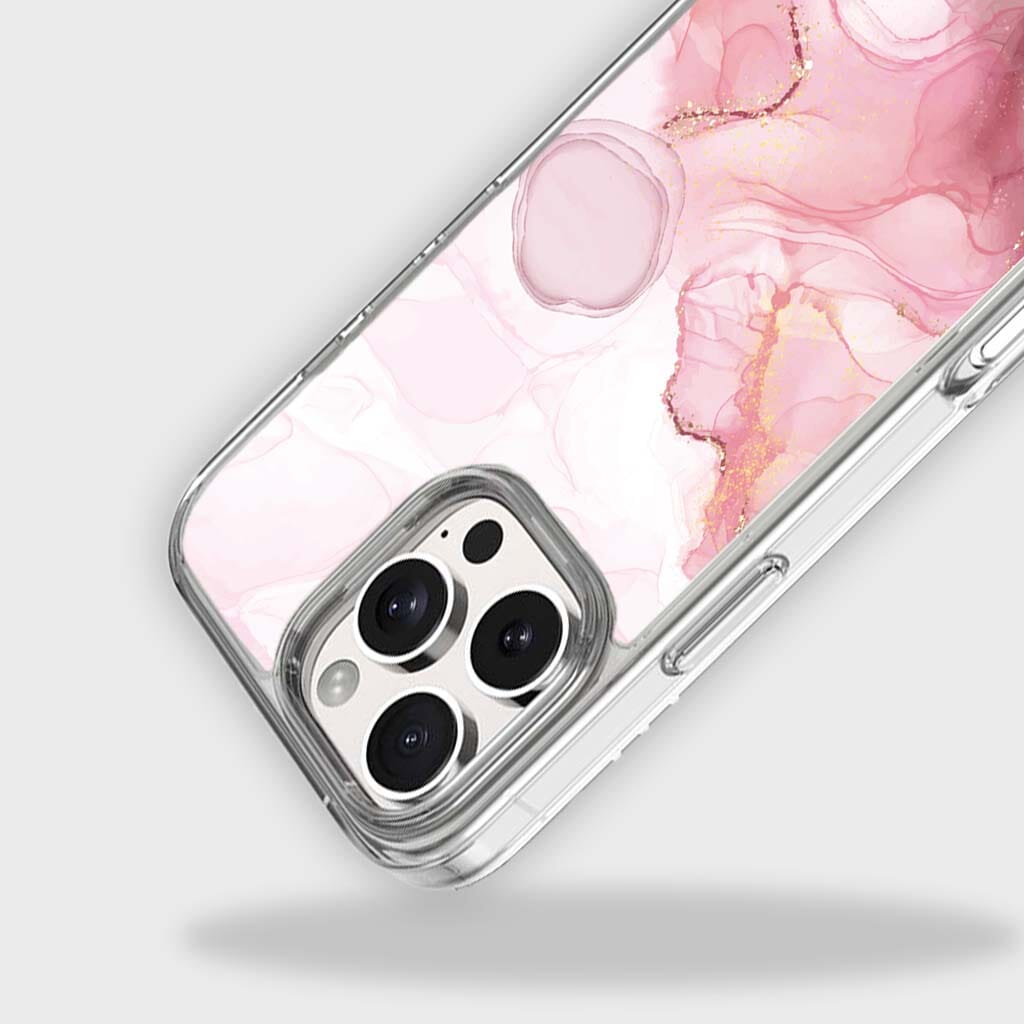 iPhone 16 Pro Max Case With MagSafe - Pink Marble