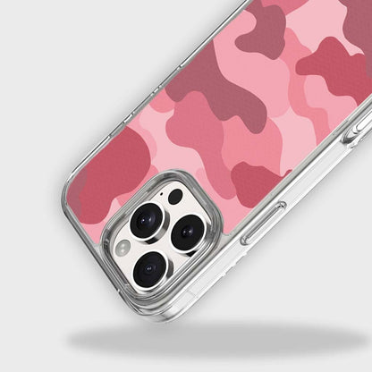 MagSafe iPhone 16 Pro Pink Camo Case