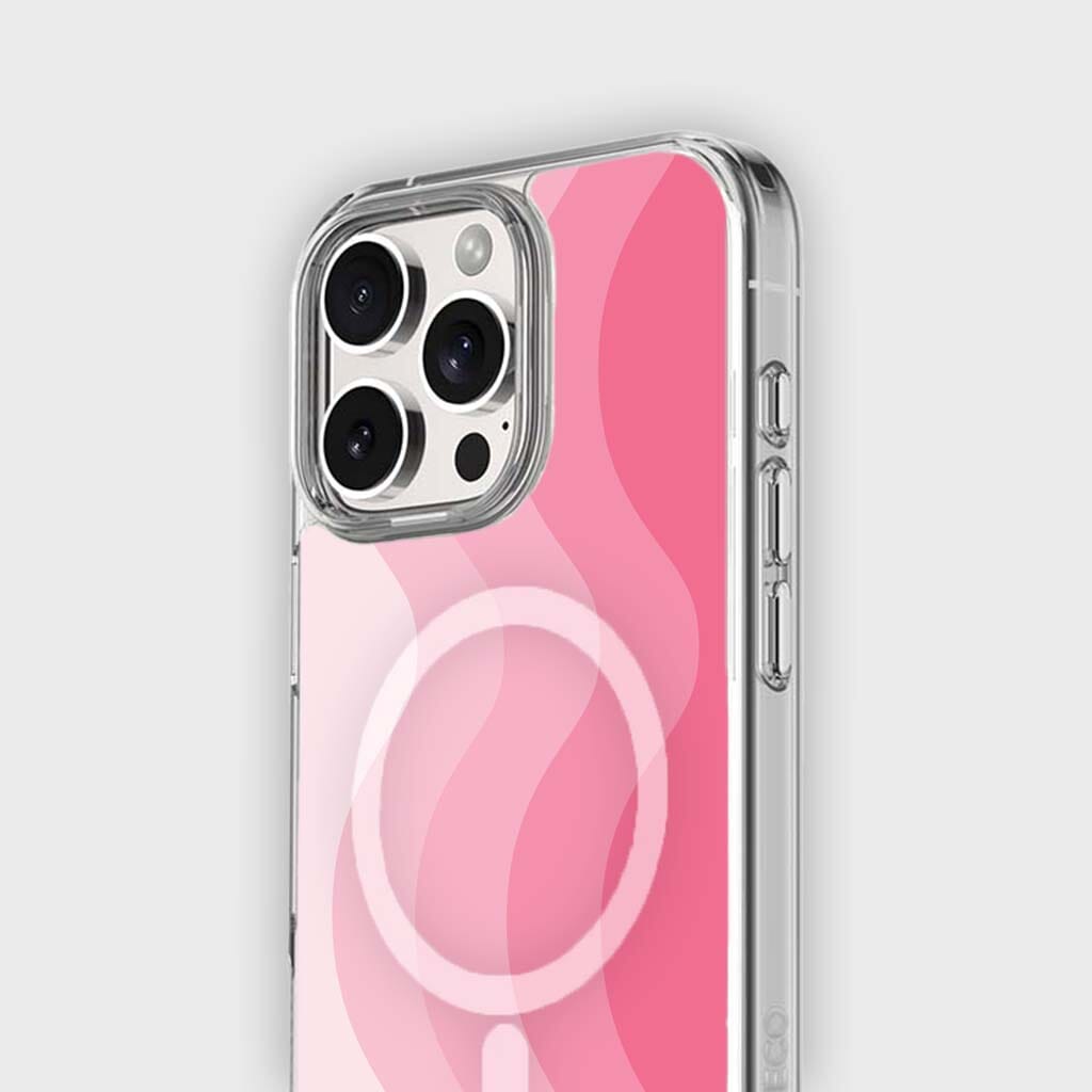 MagSafe iPhone 16 Pro Max Pink Wave Case