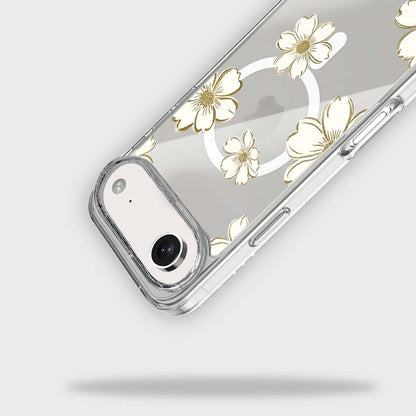 MagSafe iPhone 17 Air Gold Pattern Clear Case