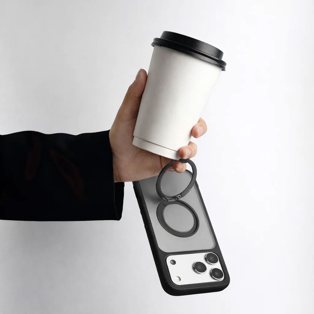 iPhone 17 Pro Max Frost Case with 360 MagSafe Kickstand