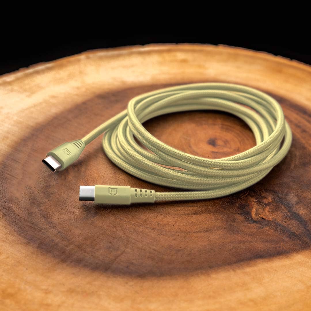 100W USB-C to USB-C Charge Cable (2M) - Pastel Yellow