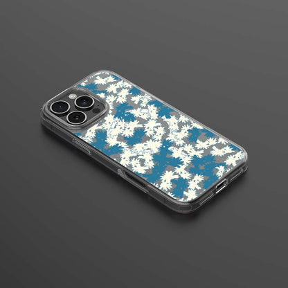 iPhone 15 Pro Clear Case - Blue Dandelion Design