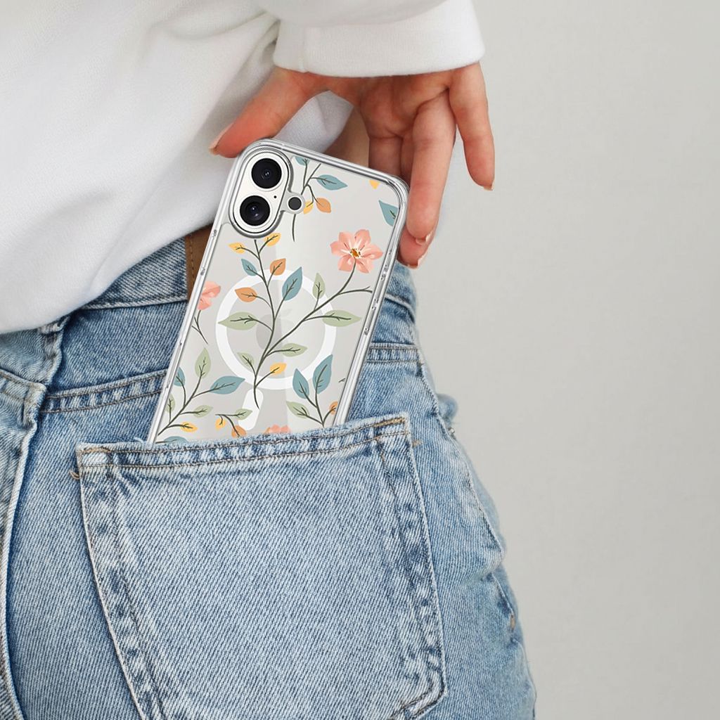 MagSafe iPhone 17 Easter Floral Clear Case