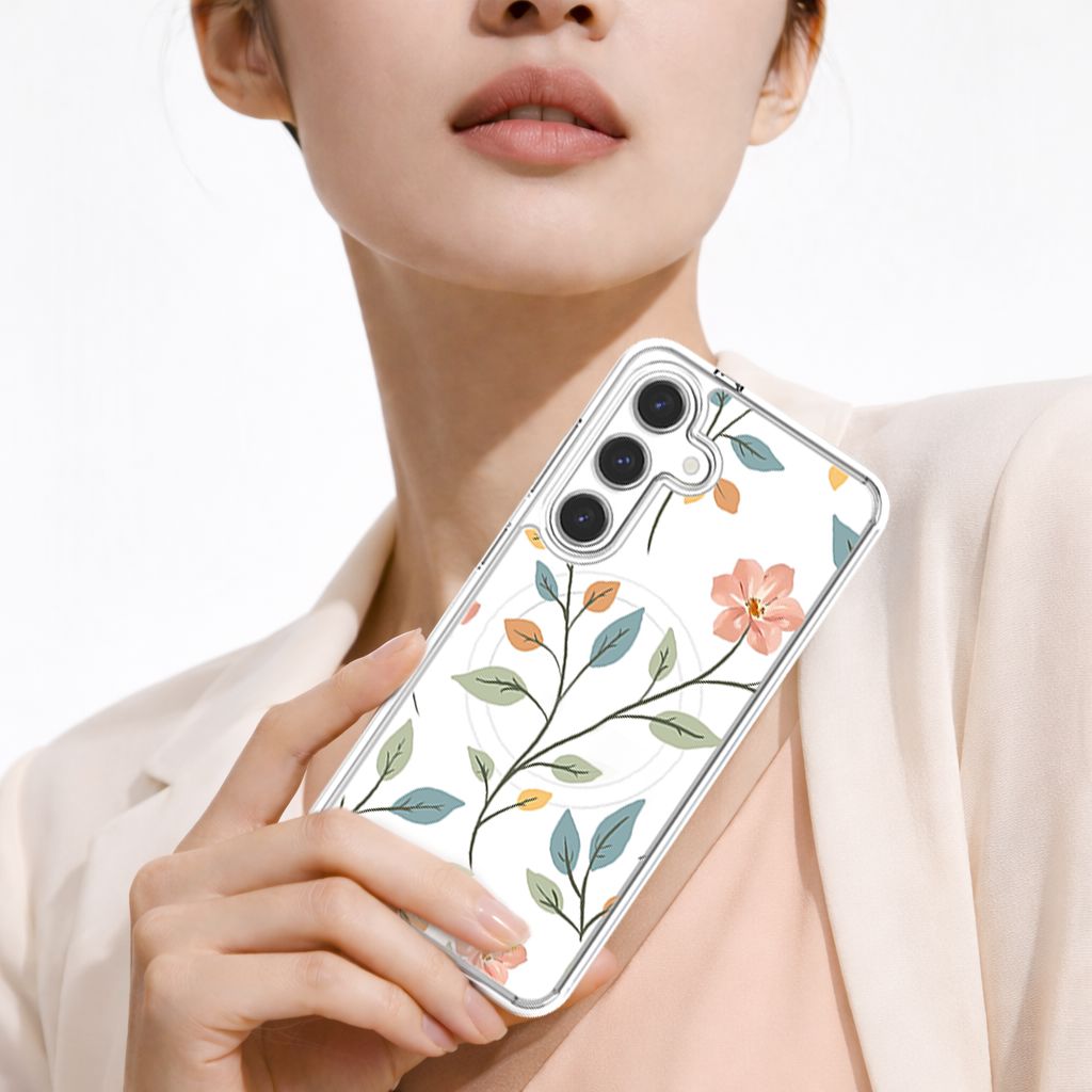 Samsung Galaxy S25 Easter Floral Clear Case