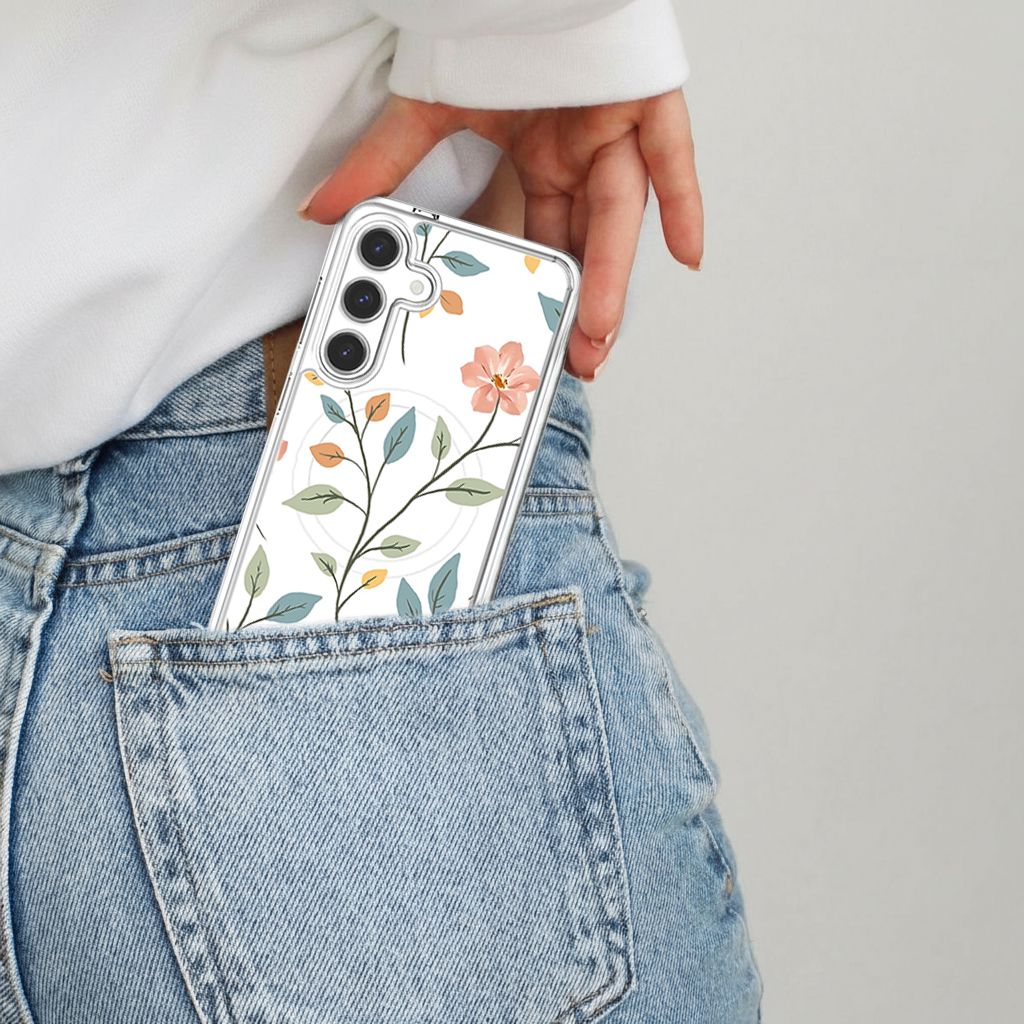 Samsung Galaxy S25 Easter Floral Clear Case