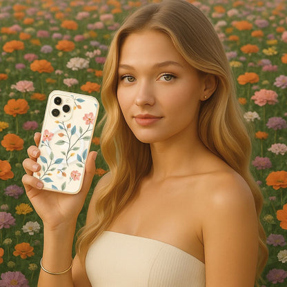 iPhone 16e Easter Floral Clear Case With MagSafe