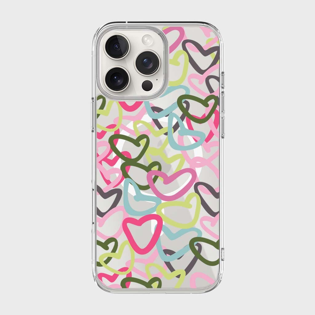 iPhone 16 Pro Max Clear Case - Graffiti Design