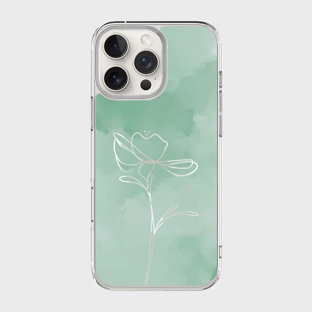 iPhone 16 Pro Max Case With MagSafe - Green Flower