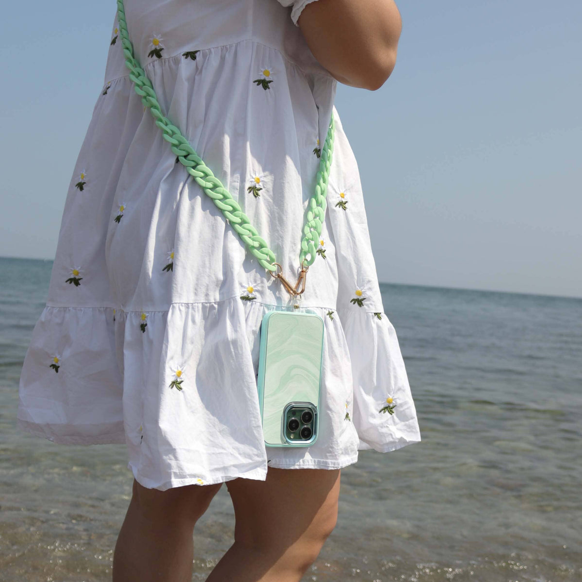 Green Crossbody Phone Chain