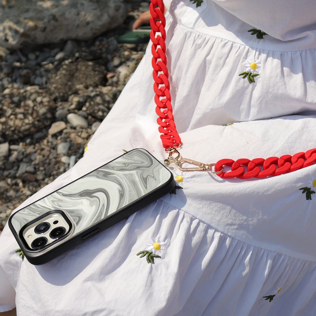 Red Crossbody Phone Chain