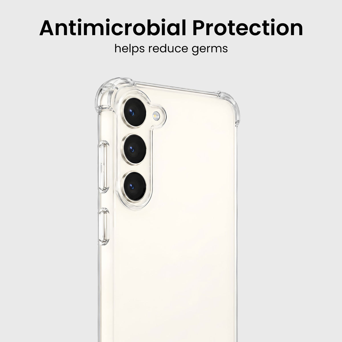 Antimicrobial Samsung Galaxy S23 Plus Clear Case
