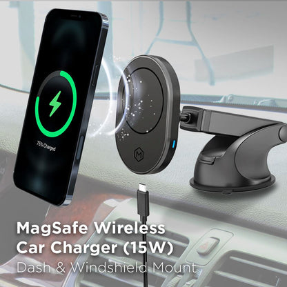 MagSafe Wireless Car Charger Suction Cup Mount (Version 2.0)