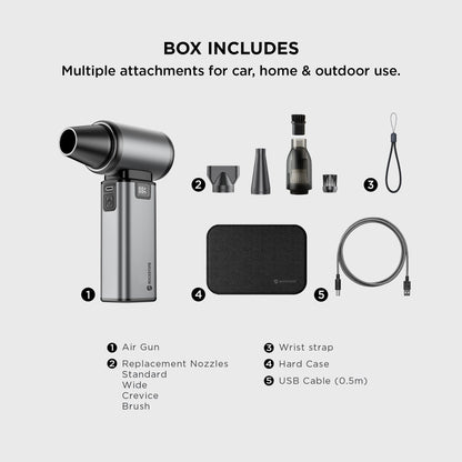 Rockstone Vortex 3-in-1 Air Duster & Vacuum